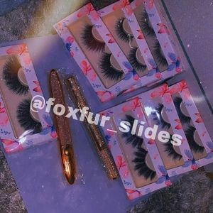 Lashes and eyeliner glue